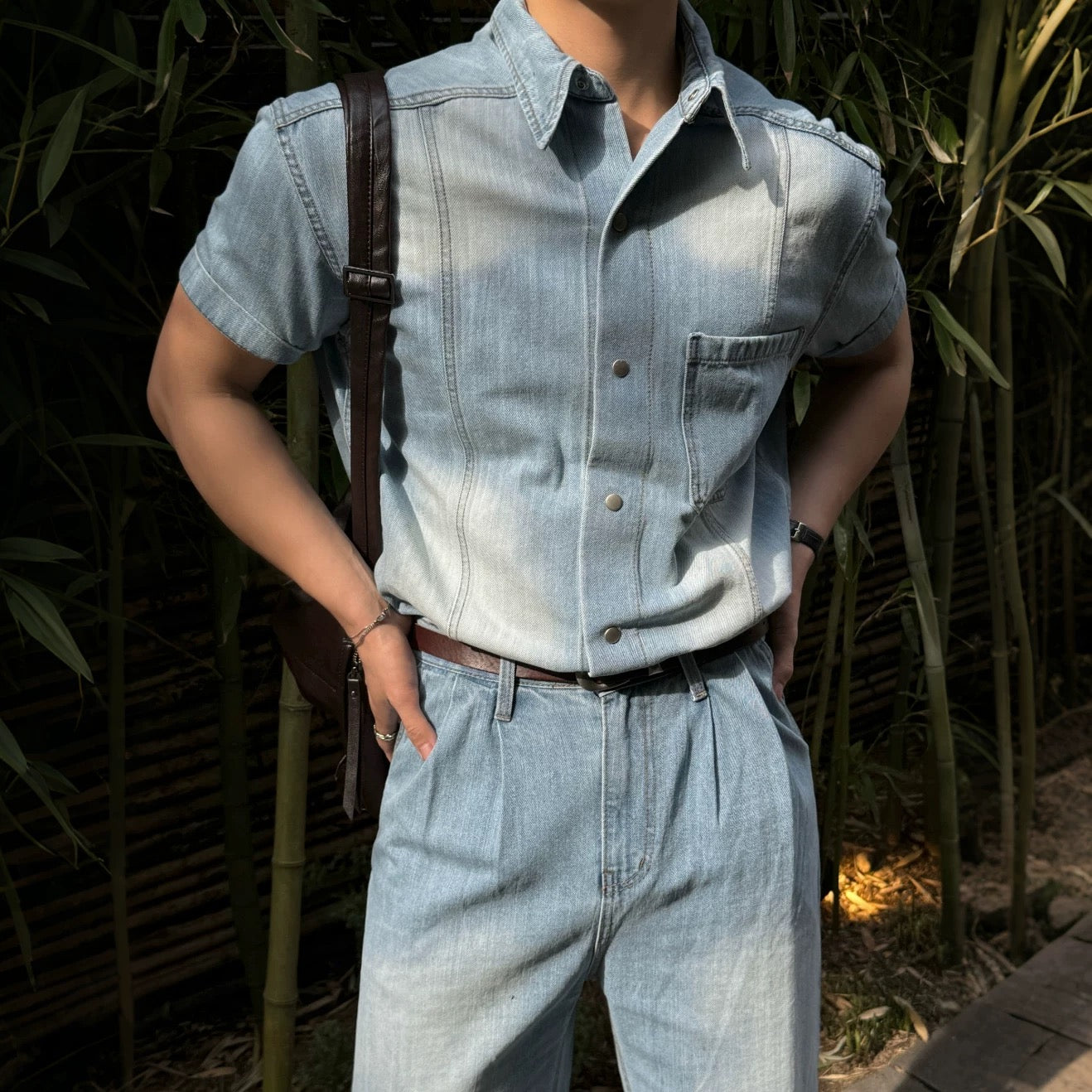Vintage Washed Denim Shirt
