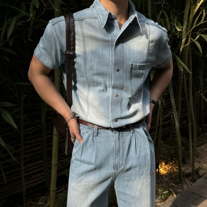 Vintage Washed Denim Shirt