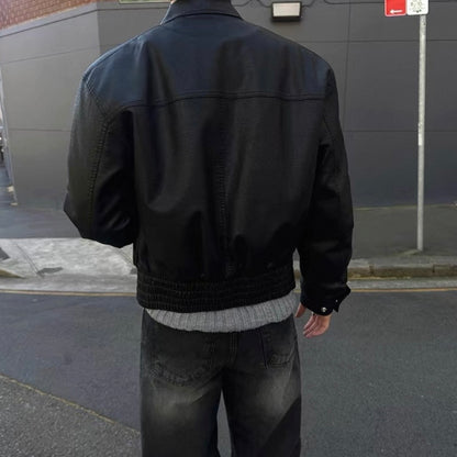 Vintage Leather Blouson Jacket