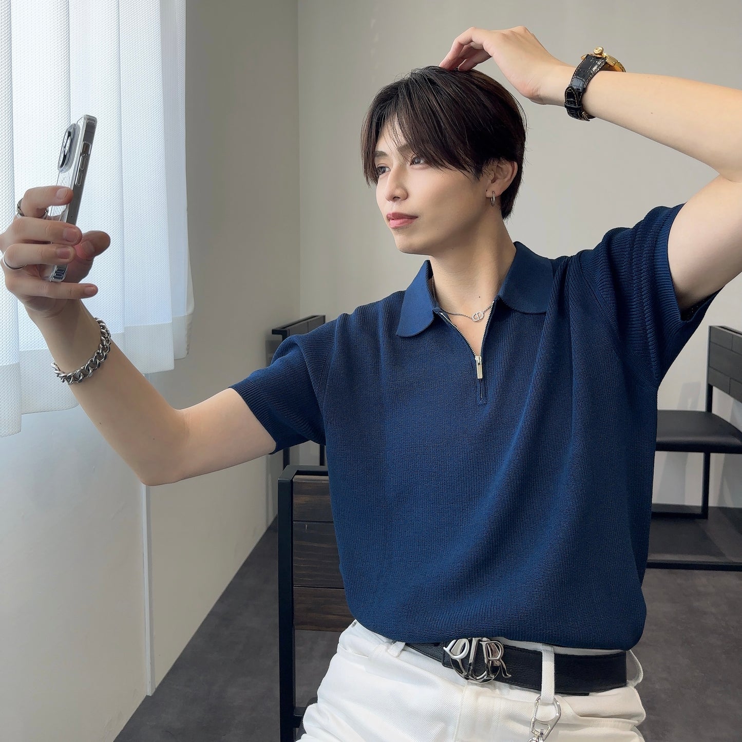 Breezy Knit Short-Sleeve Shirt