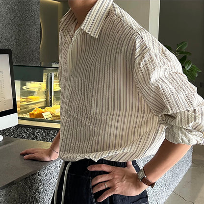 Casual Loose Striped Shirt