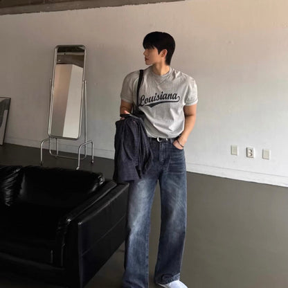 Vintage Print Slim-Fit T-Shirt