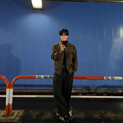 American Retro Short Leather Jacket