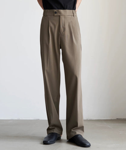 Single Pleated Casual Pants