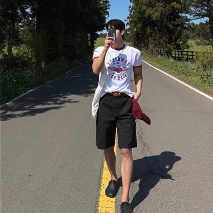 Retro Color Block T-Shirt