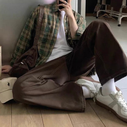 Retro Green Plaid Shirt