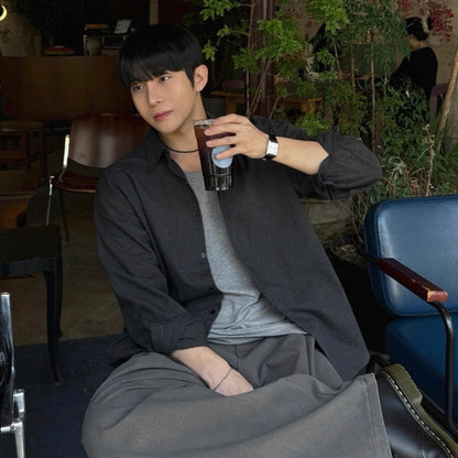 Casual Loose Long-Sleeve Shirt