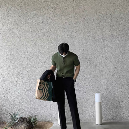 Breezy Stripe Polo
