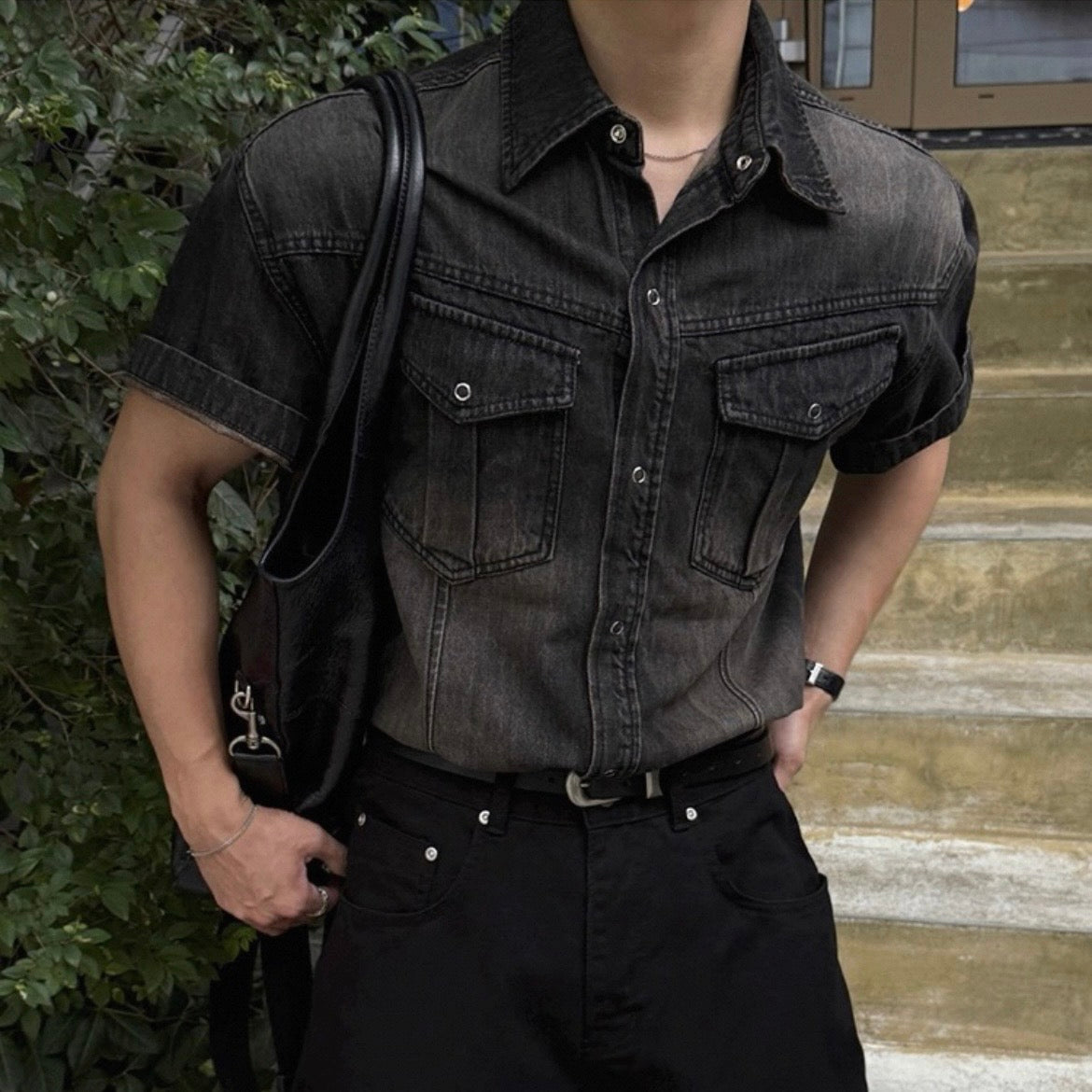 Korean Style Denim Shirt