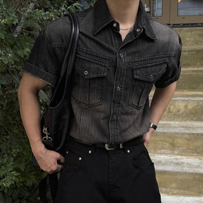 Korean Style Denim Shirt
