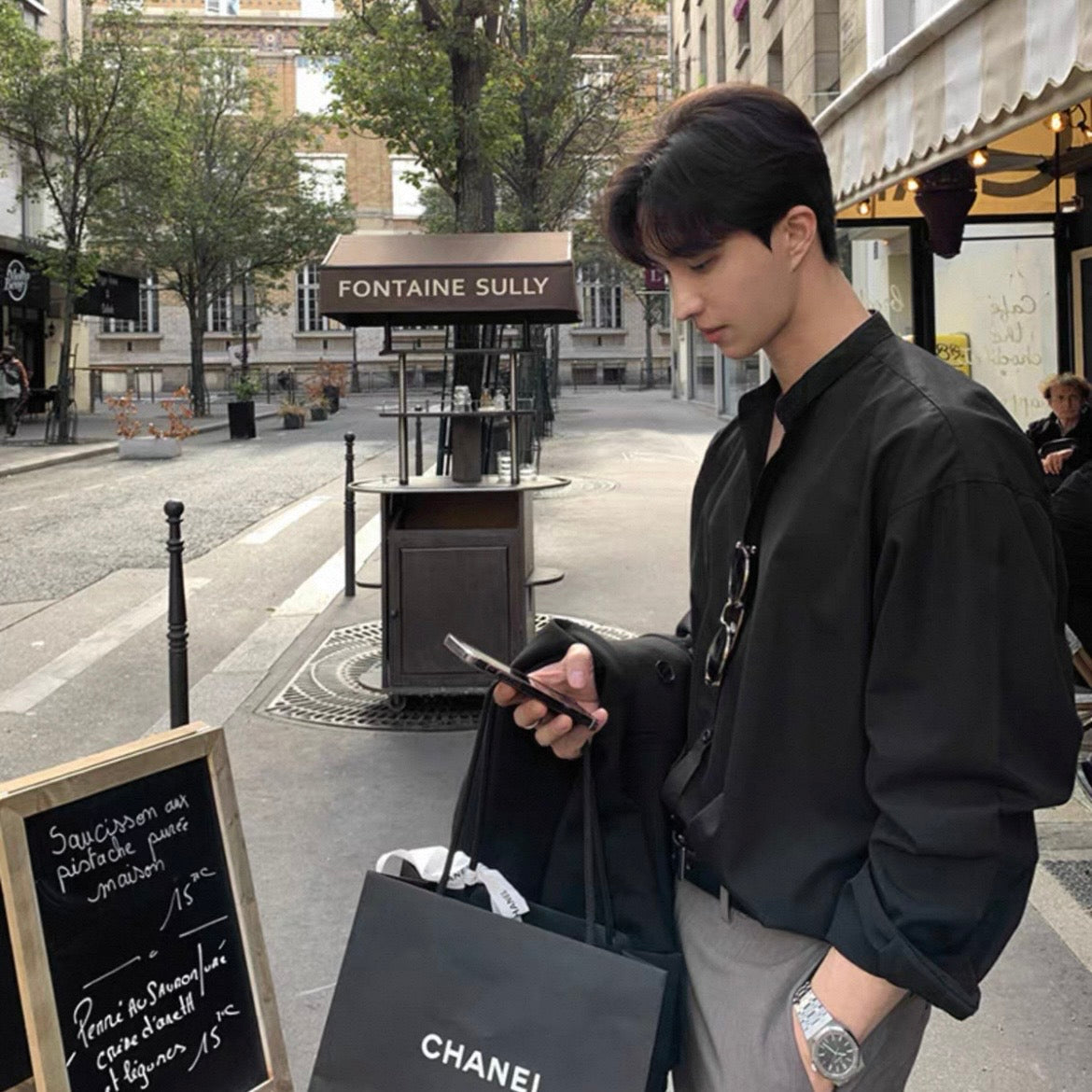 Breezy Casual Long-Sleeve Shirt