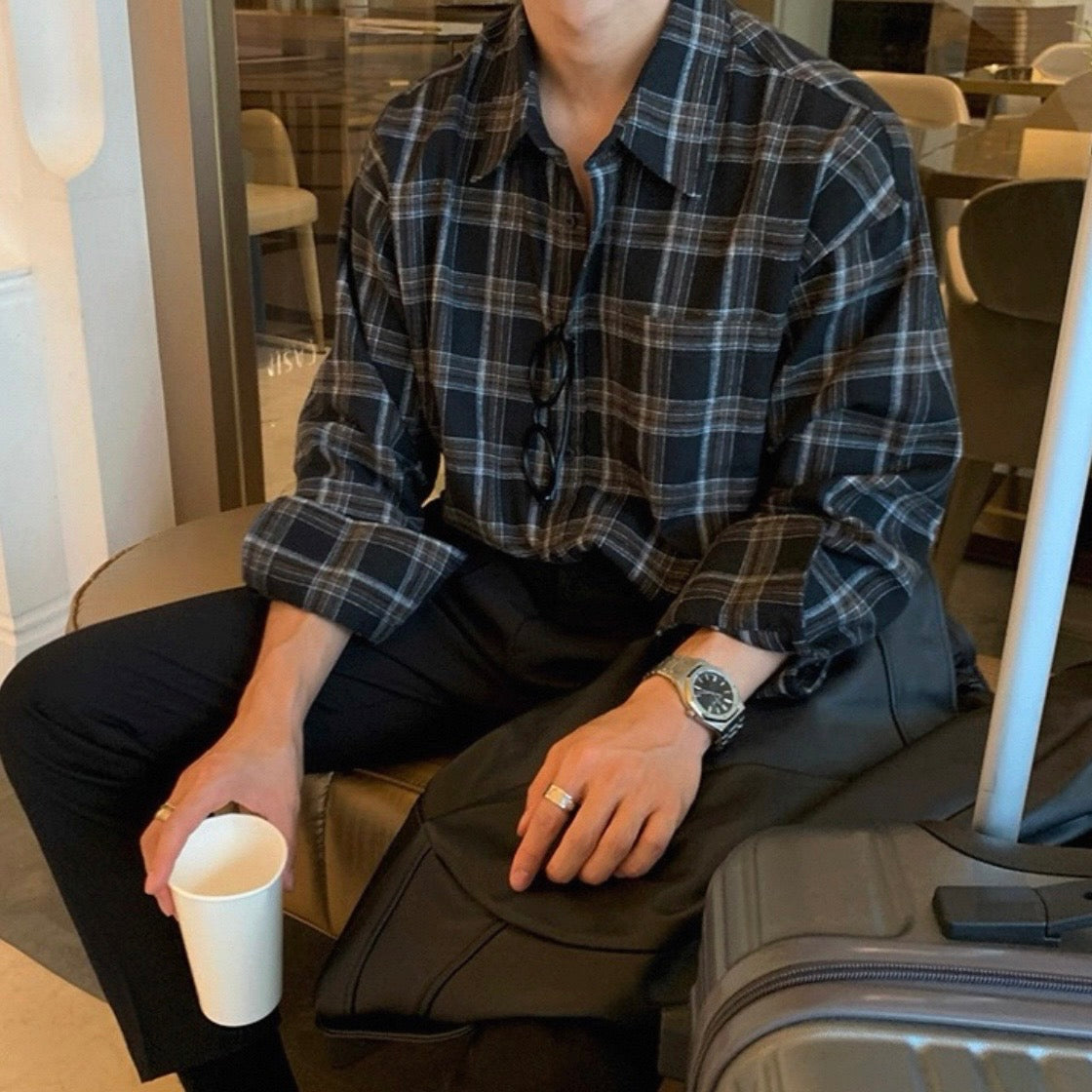 Plaid Long Sleeve Shirt