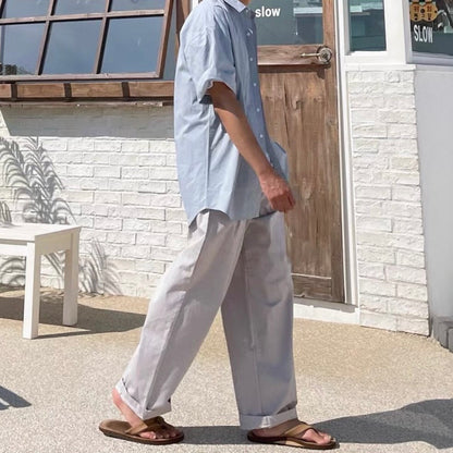 Korean Wide-Leg Sports Pants
