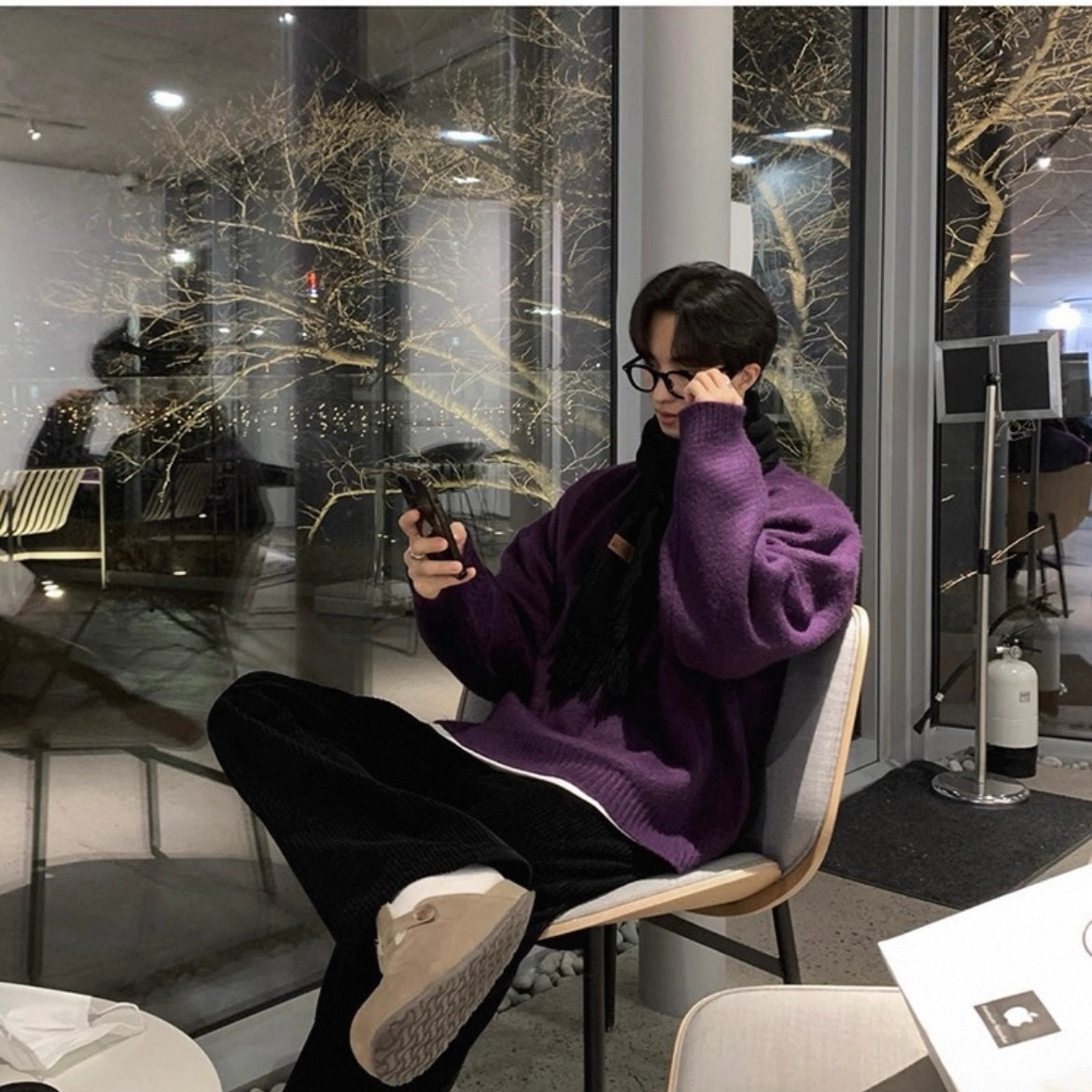 Korean Casual Mohair Sweater