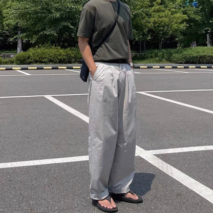 Korean Wide-Leg Sports Pants