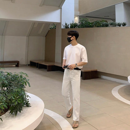 Korean Style White Jeans
