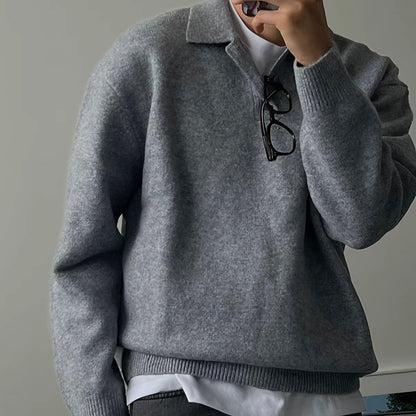 Soft Collar Knit Sweater