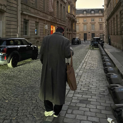 Men's Warm Wool Trench Coat