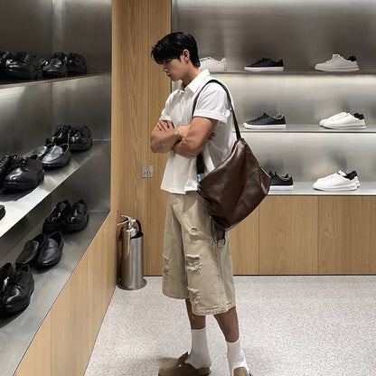 Minimalist Solid Polo Shirt