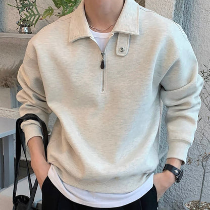 Collar Half-Zip Sweatshirt