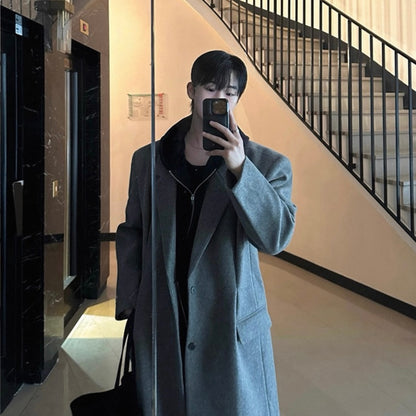 Men's Warm Wool Trench Coat