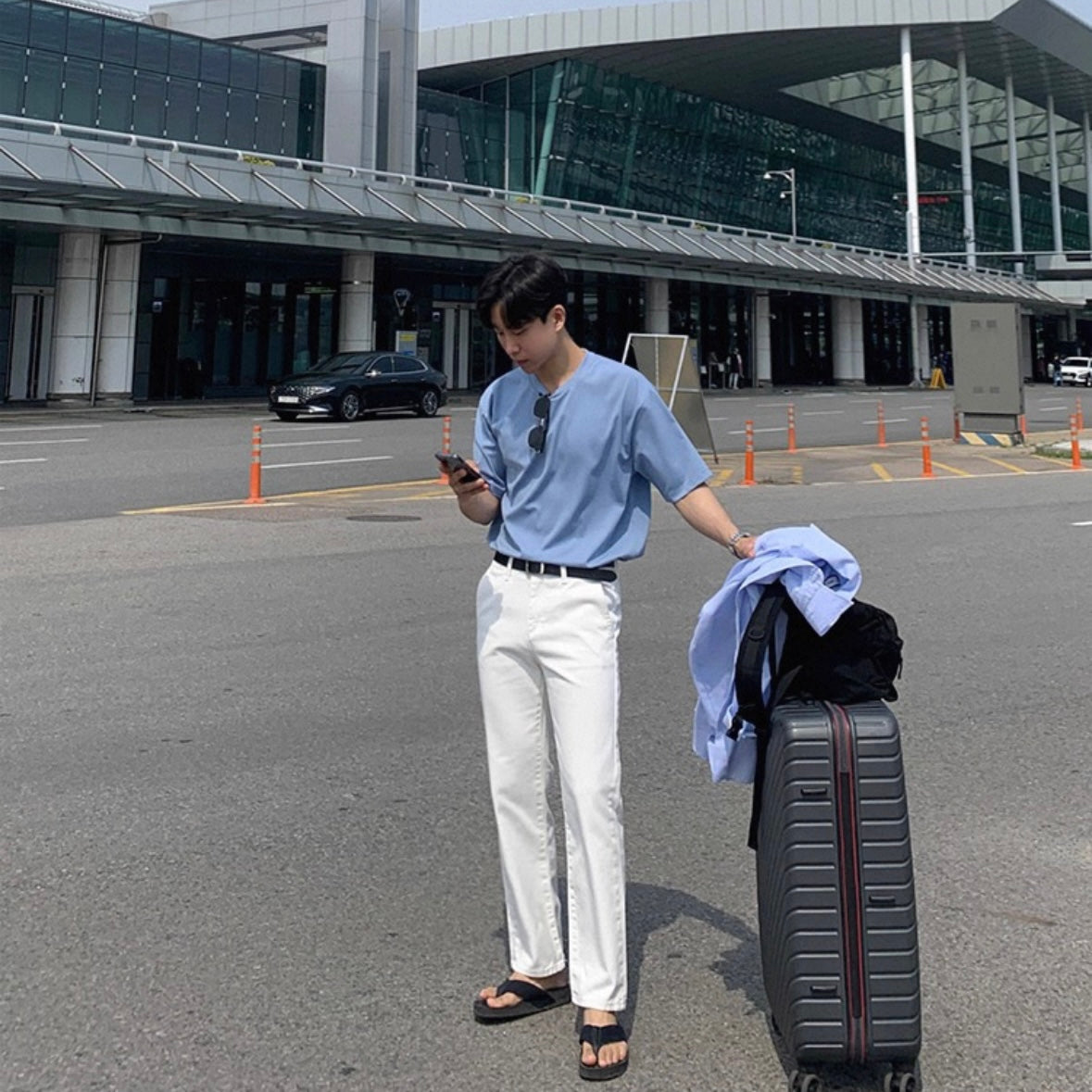 Korean Style White Jeans