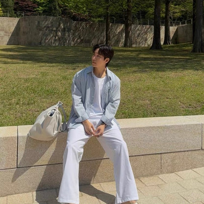 Noel Stripe Oversized Shirt