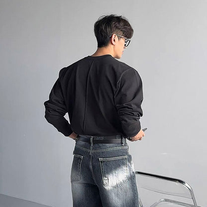 Minimal Line Long Sleeve T-Shirt