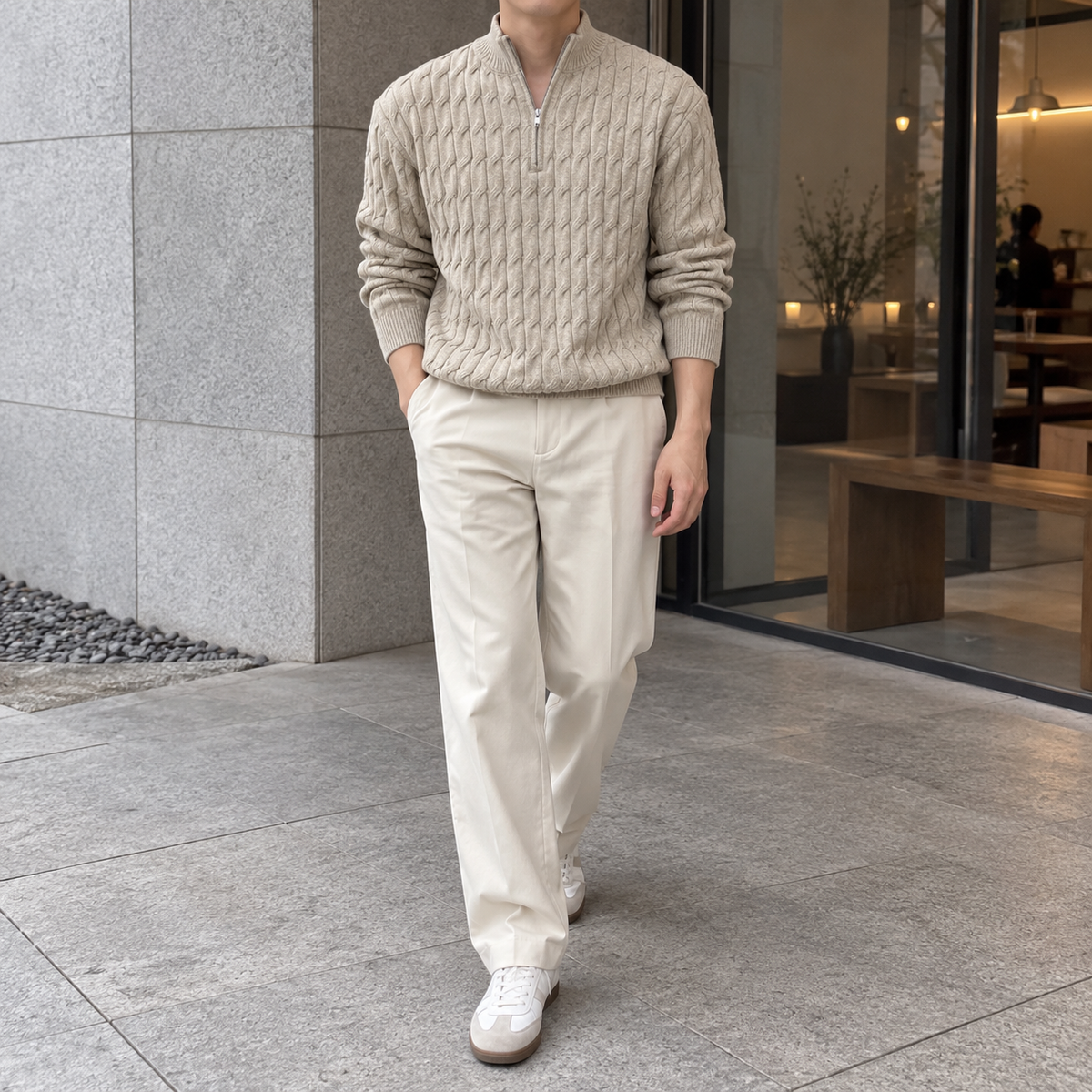 Twist Half Zip