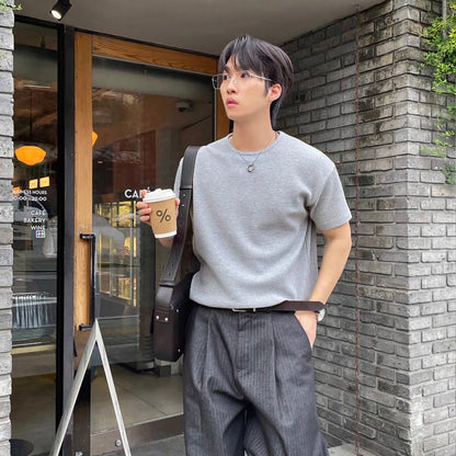 Minimalist Korean Waffle T-Shirt