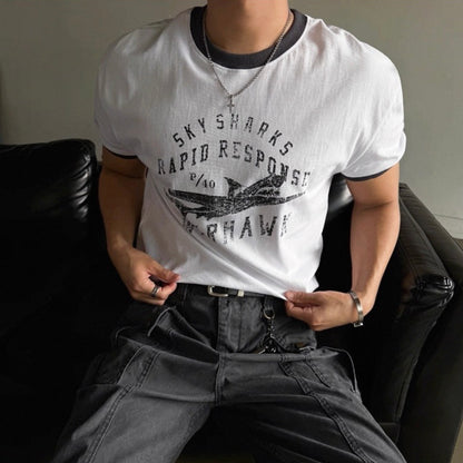 Retro Color Block T-Shirt