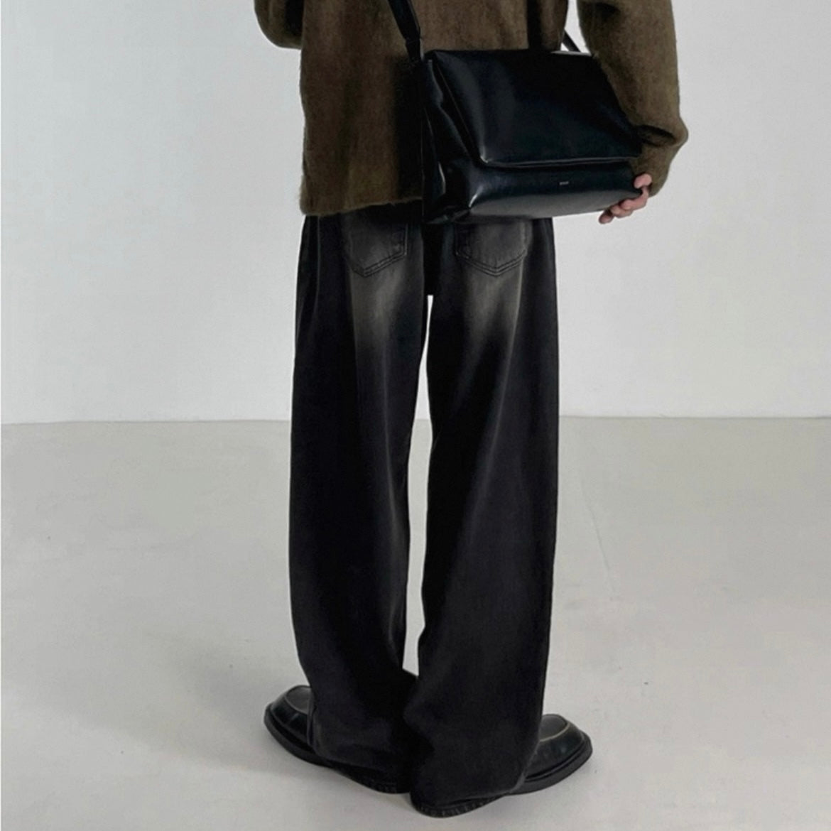 Korean Loose Wide-Leg Jeans