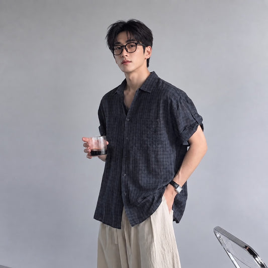 Muted Check Relaxed Shirt