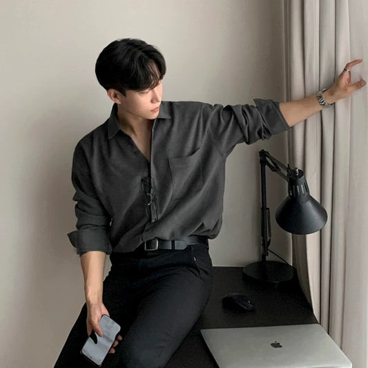 Men's Korean Casual Non-Iron Shirt