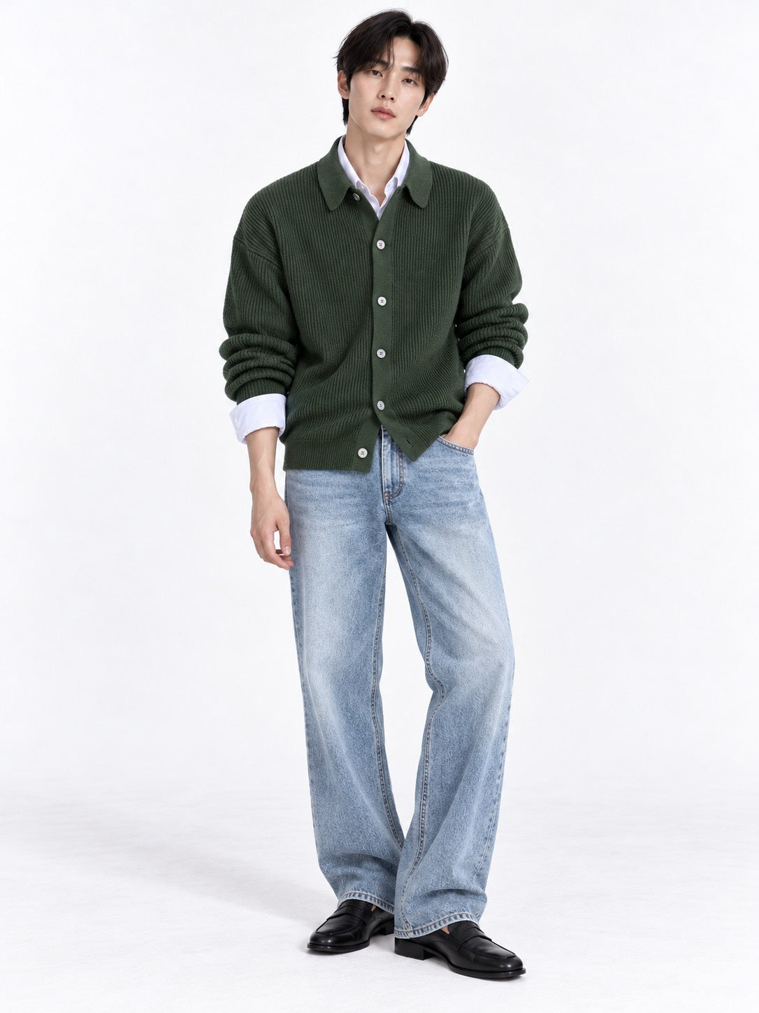 Casual loose simple cardigan