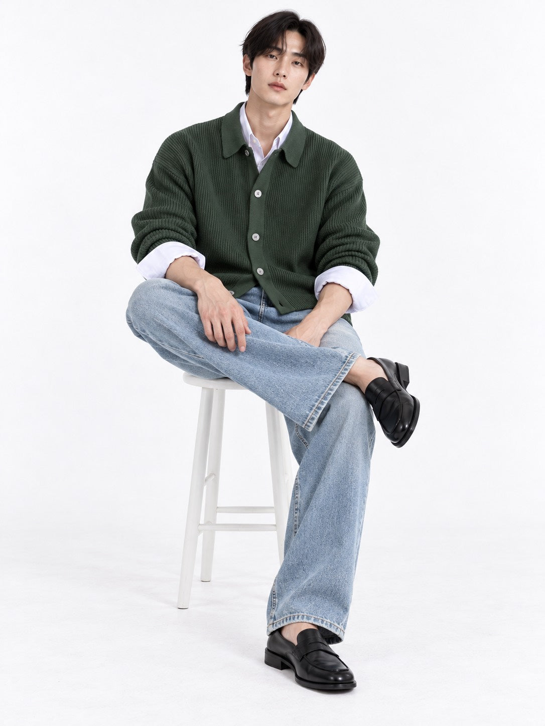 Casual loose simple cardigan