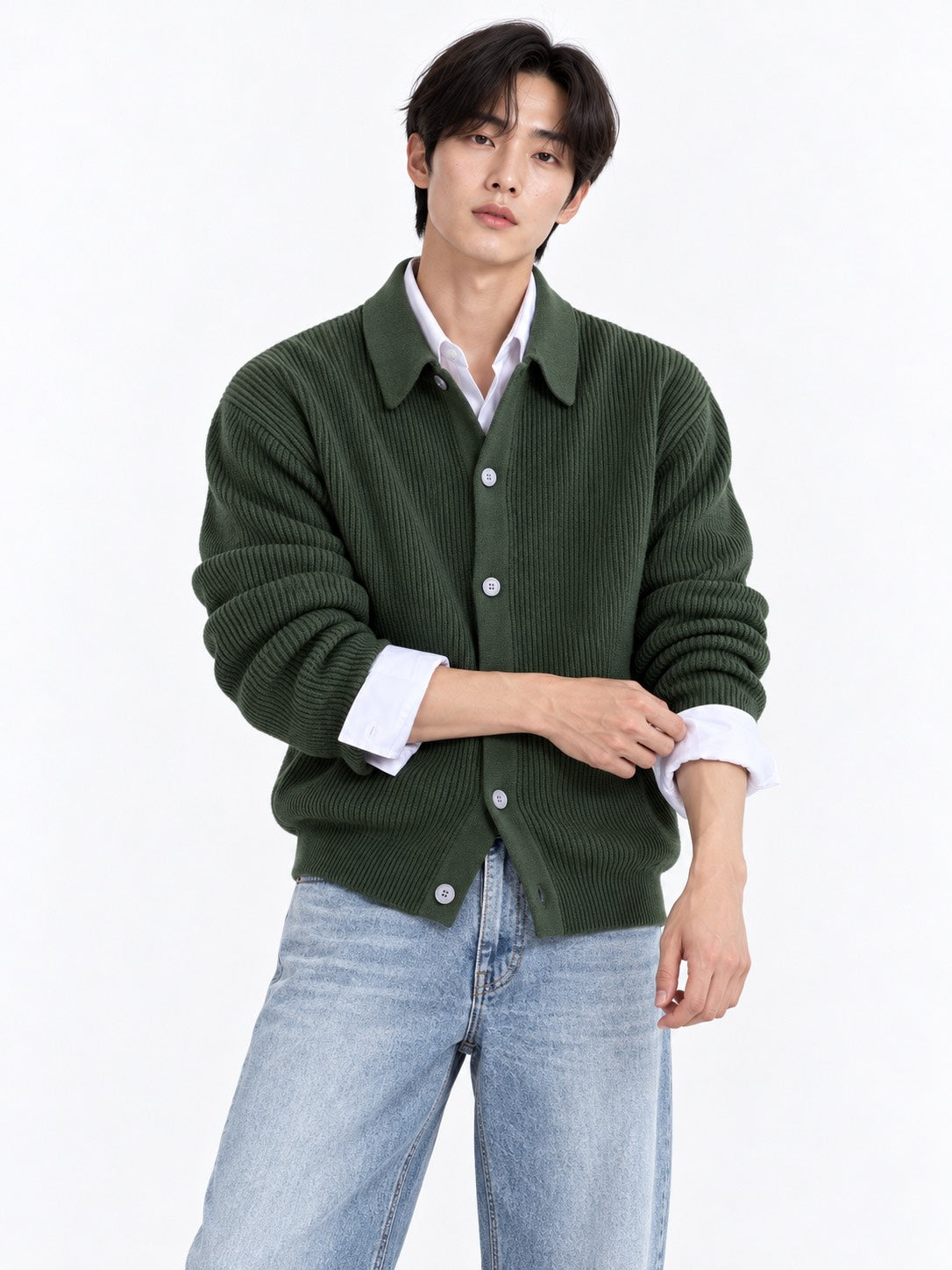 Casual loose simple cardigan