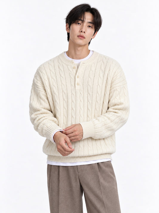 Classic Twisted Knit Sweater