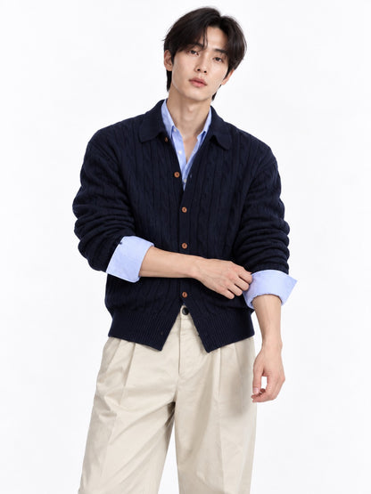 Men's trendy knit cardigan