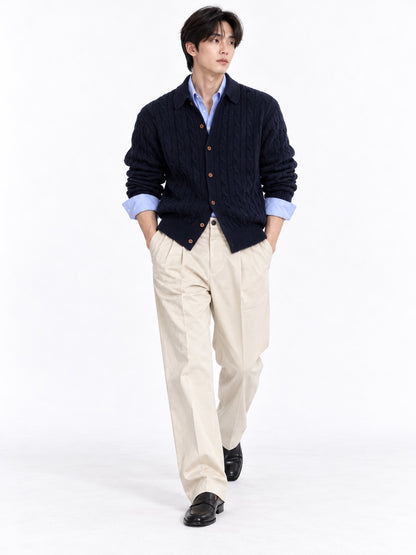 Men's trendy knit cardigan