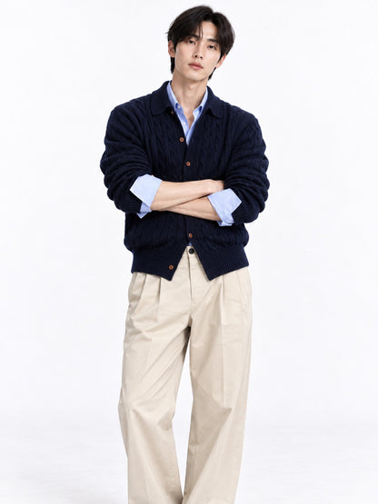 Men's trendy knit cardigan