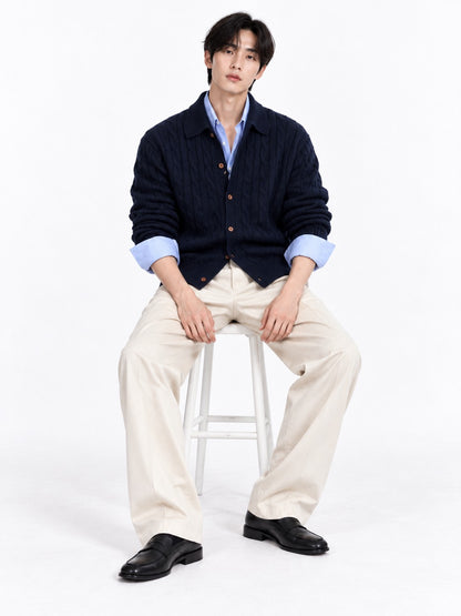 Men's trendy knit cardigan