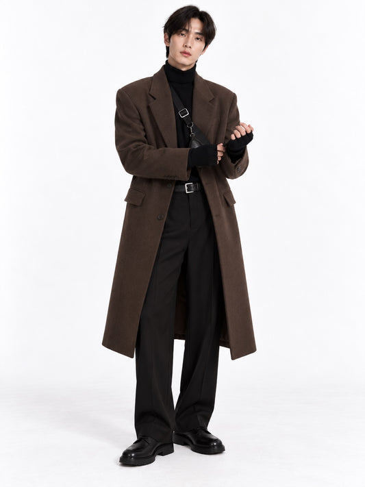 Tweed trench coat